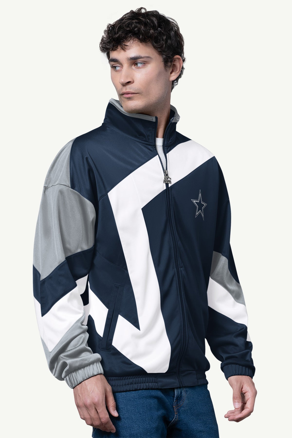 Starter Signature | MENS DALLAS COWBOYS STARLIGHT TRACK JACKET