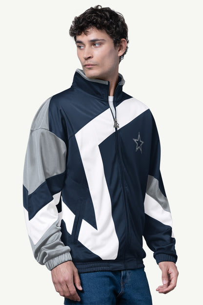 Starter Signature | MENS DALLAS COWBOYS STARLIGHT TRACK JACKET