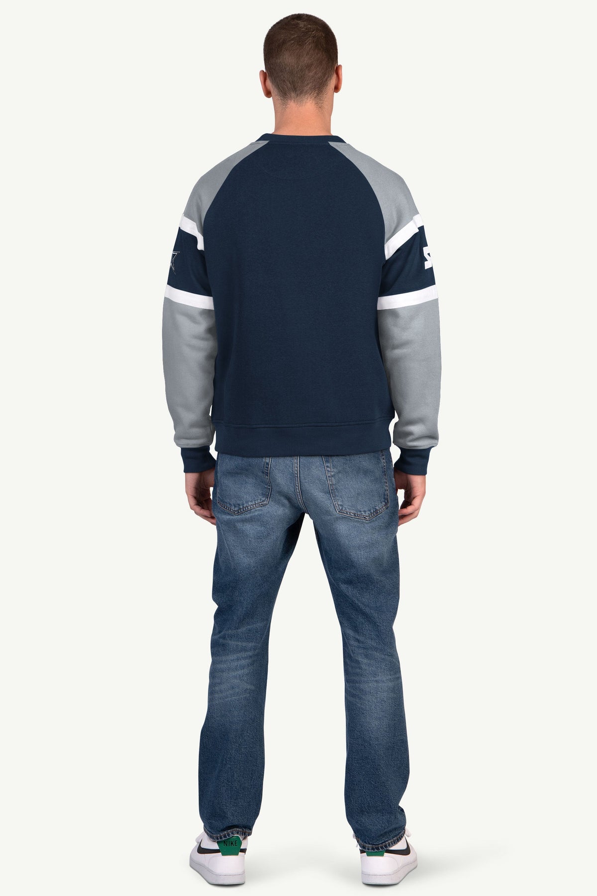 Starter Featured | MENS DALLAS COWBOYS DIME BACK COLORBLOCK CREWNECK