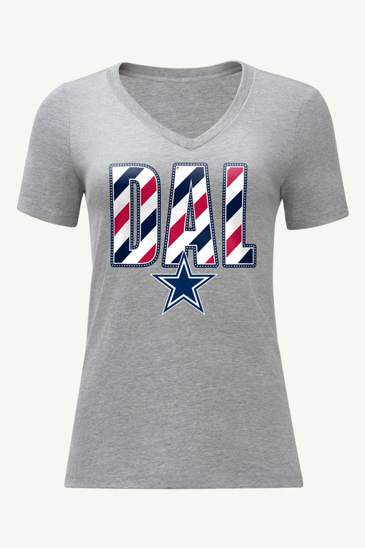 Starter Everyday | WOMENS DALLAS COWBOYS STARS AND STRIPES V NECK T SHIRT