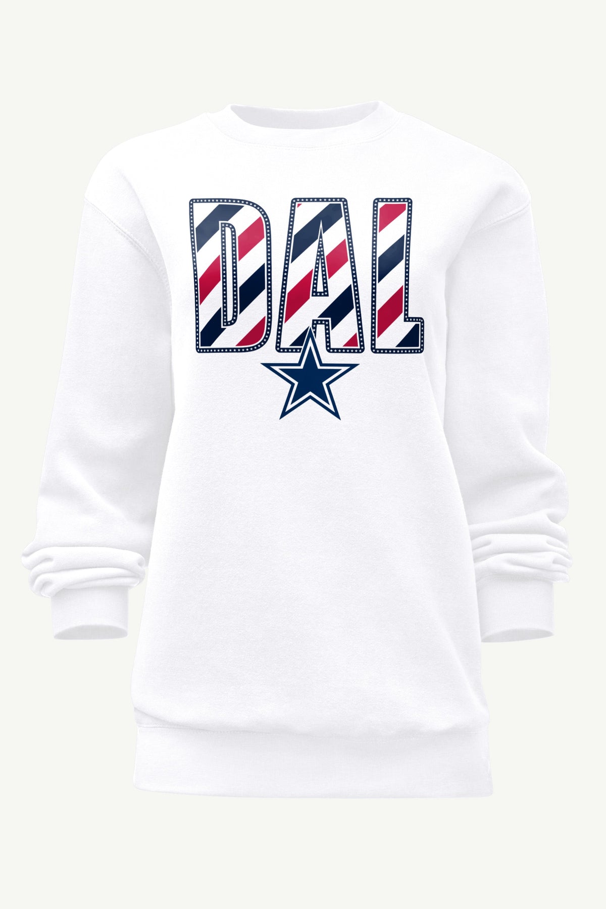 Starter Exclusive | WOMENS DALLAS COWBOYS STARS AND STRIPES SWEATSHIRT