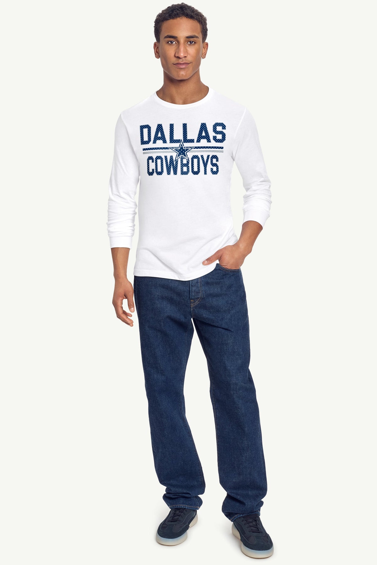 Starter Best Seller | MENS DALLAS COWBOYS MESH LOOK LONG SLEEVE T SHIRT
