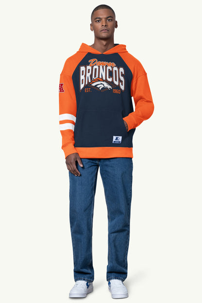 Starter Best Price | MENS DENVER BRONCOS INTERCEPTION COLORBLOCK HOODIE