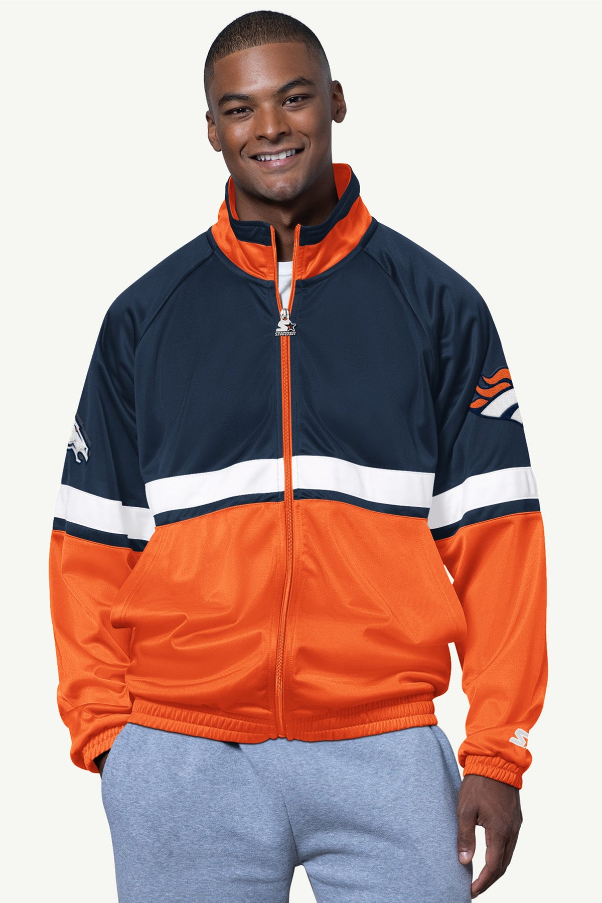Starter Everyday | MENS DENVER BRONCOS VETERAN TRACK JACKET