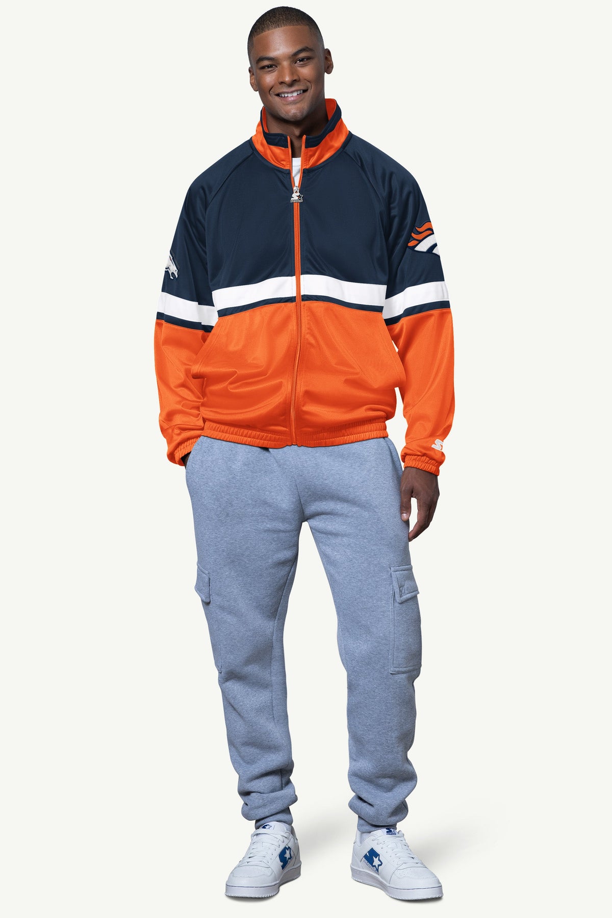 Starter Everyday | MENS DENVER BRONCOS VETERAN TRACK JACKET