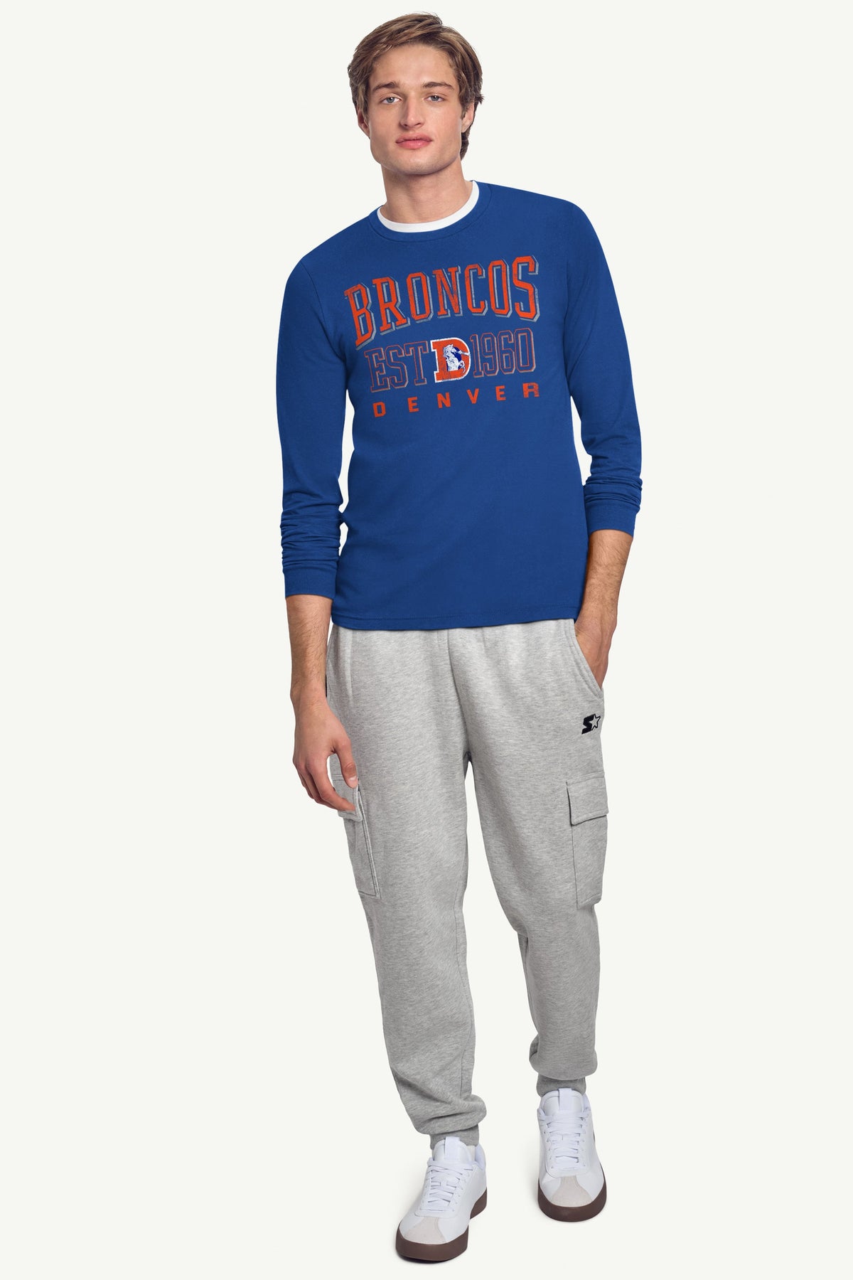 Starter Great Value | MENS DENVER BRONCOS RETRO LONG SLEEVE T SHIRT