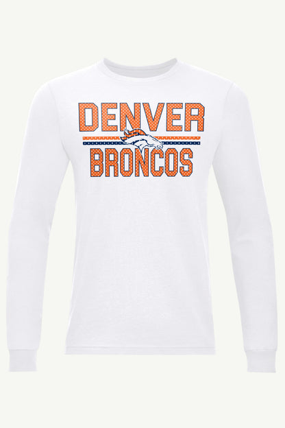 Starter Special Offer | MENS DENVER BRONCOS MESH LOOK LONG SLEEVE T SHIRT