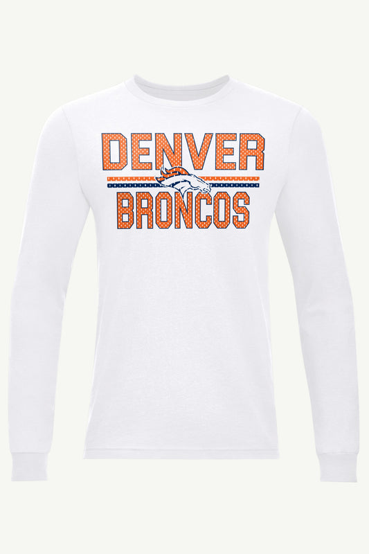 Starter Special Offer | MENS DENVER BRONCOS MESH LOOK LONG SLEEVE T SHIRT