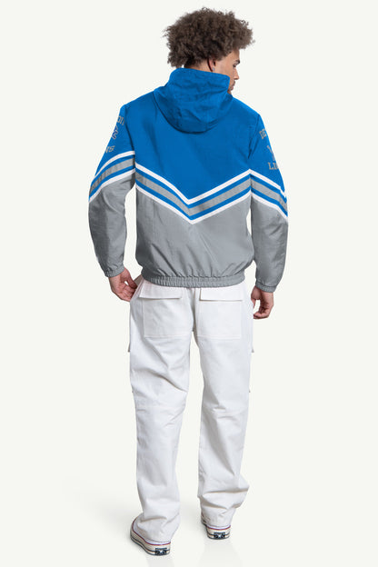 Starter Signature | MENS DETROIT LIONS FAIR PLAY HALF ZIP HOODED PULLOVER