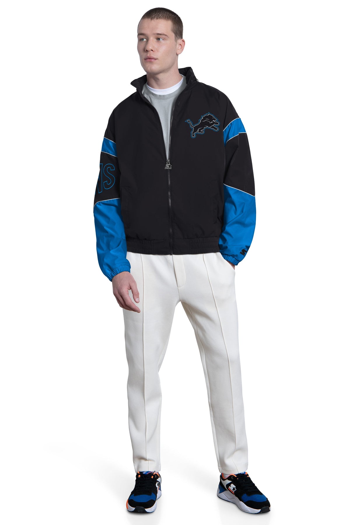Starter Classic | MENS DETROIT LIONS THE GUST FULL ZIP JACKET