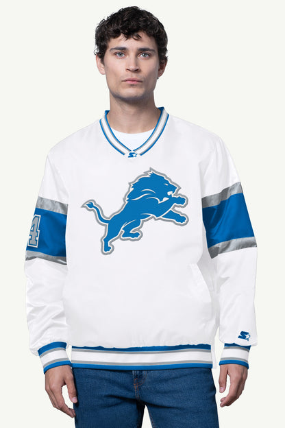 Starter New | MENS DETROIT LIONS SIGNAL COLLAR PULLOVER