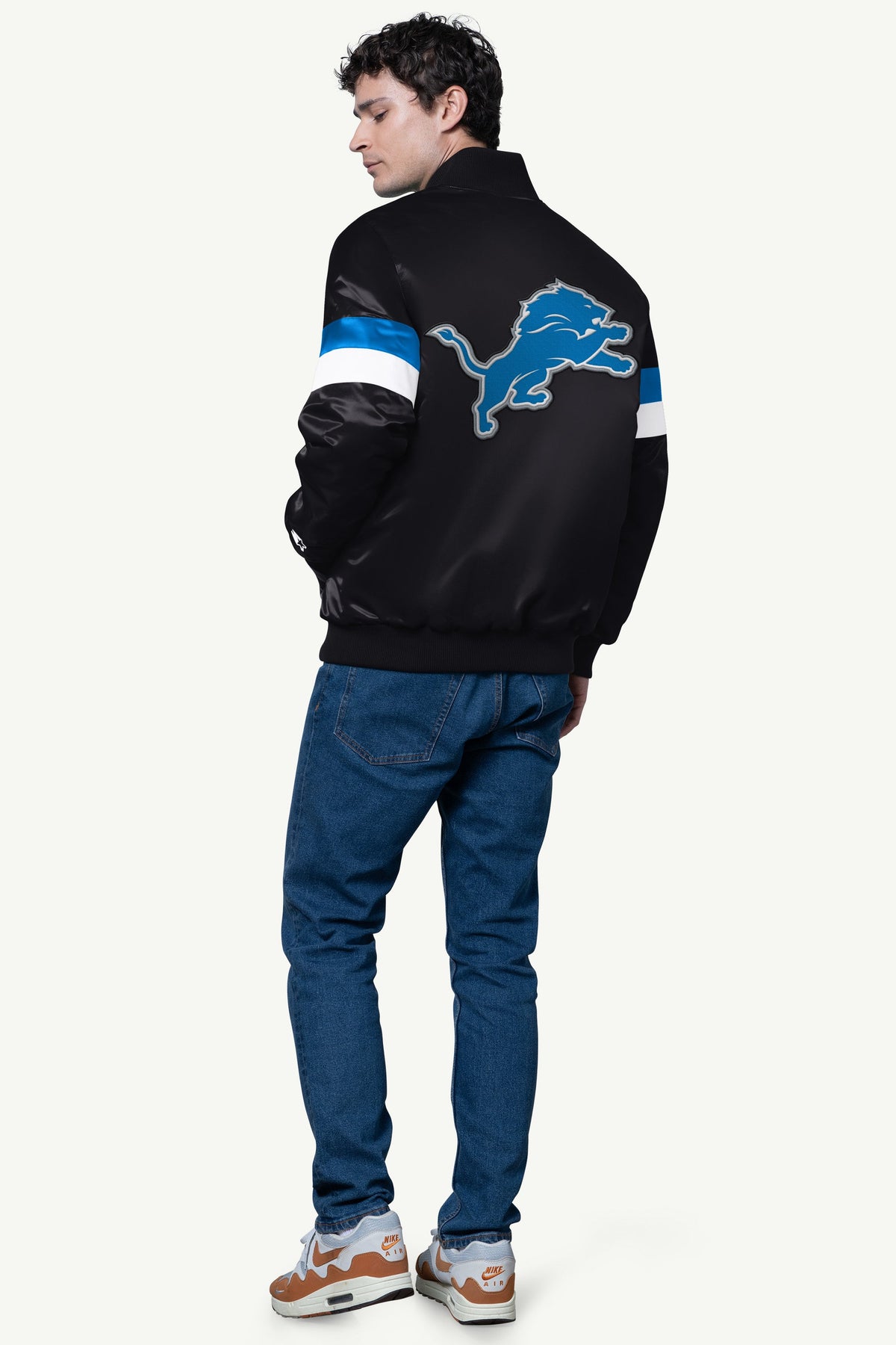 Starter Trusted | MENS DETROIT LIONS SATIN VARSITY JACKET