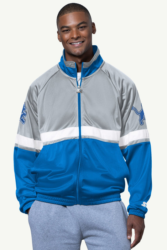 Starter Exclusive | MENS DETROIT LIONS VETERAN TRACK JACKET