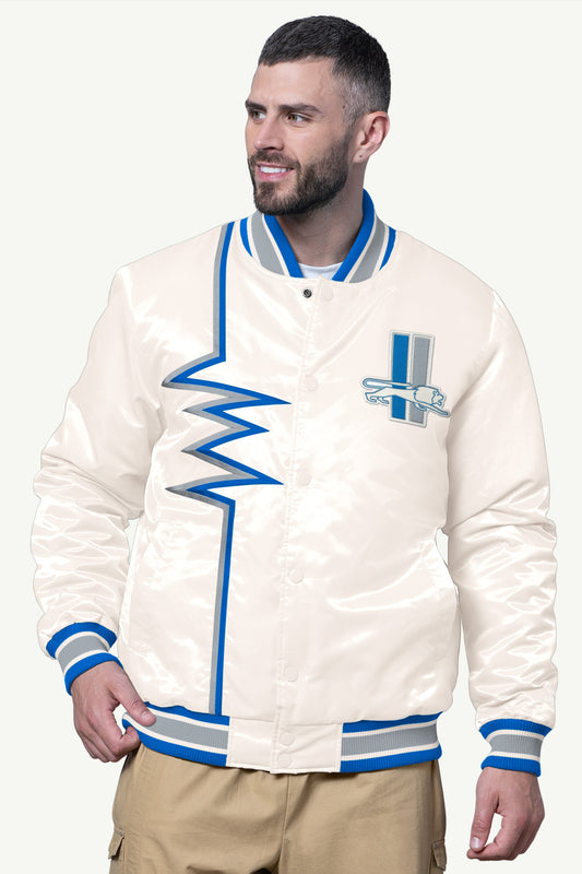 Starter Smart Buy | MENS DETROIT LIONS SHOCK WAVE SATIN JACKET