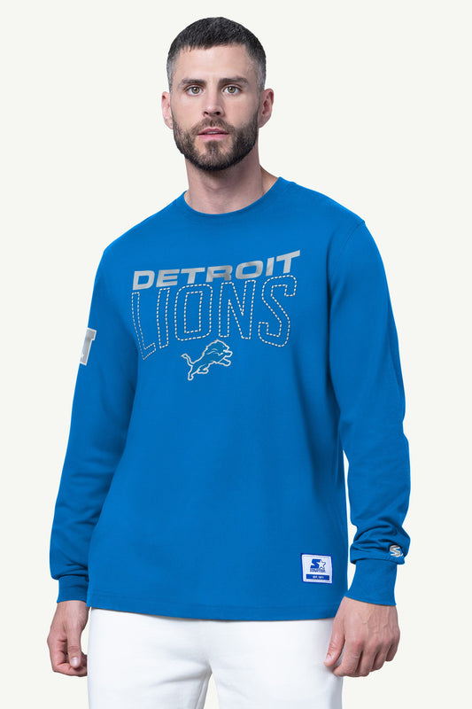 Starter Best Price | MENS DETROIT LIONS LONG SLEEVE