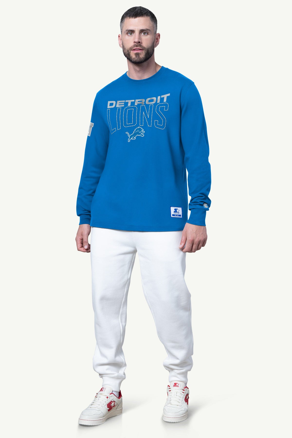 Starter Best Price | MENS DETROIT LIONS LONG SLEEVE