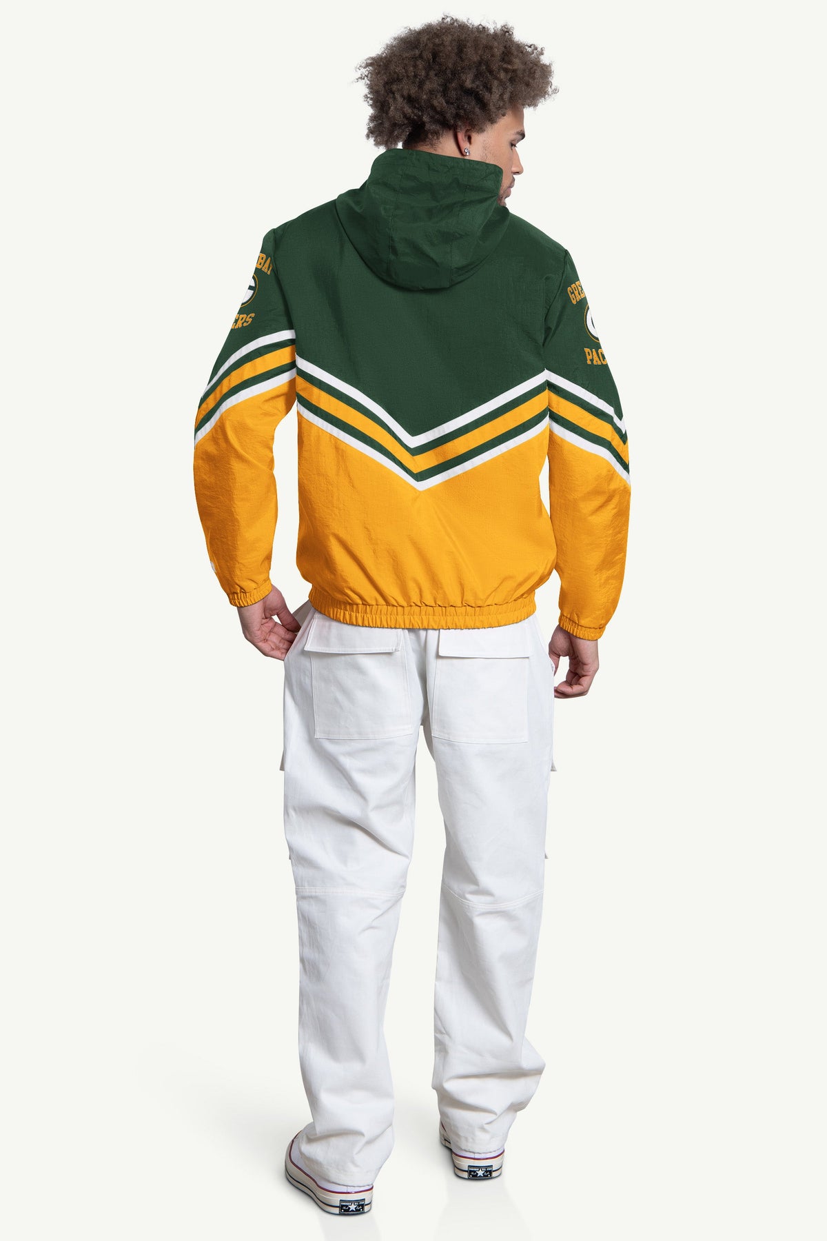 Starter Top Pick | MENS GREENBAY PACKERS  FAIR PLAY HALF ZIP HOODED PULLOVER