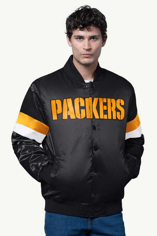 Starter Best Price | MENS GREEN BAY PACKERS SATIN VARSITY JACKET