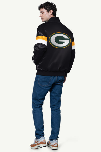 Starter Best Price | MENS GREEN BAY PACKERS SATIN VARSITY JACKET