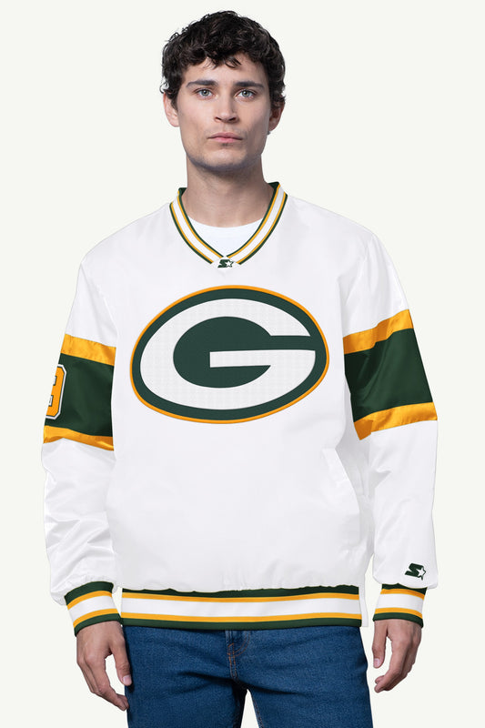 Starter Essential | MENS GREEN BAY PACKERS SIGNAL COLLAR PULLOVER
