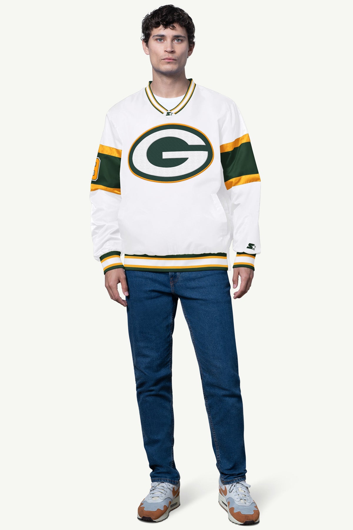 Starter Essential | MENS GREEN BAY PACKERS SIGNAL COLLAR PULLOVER