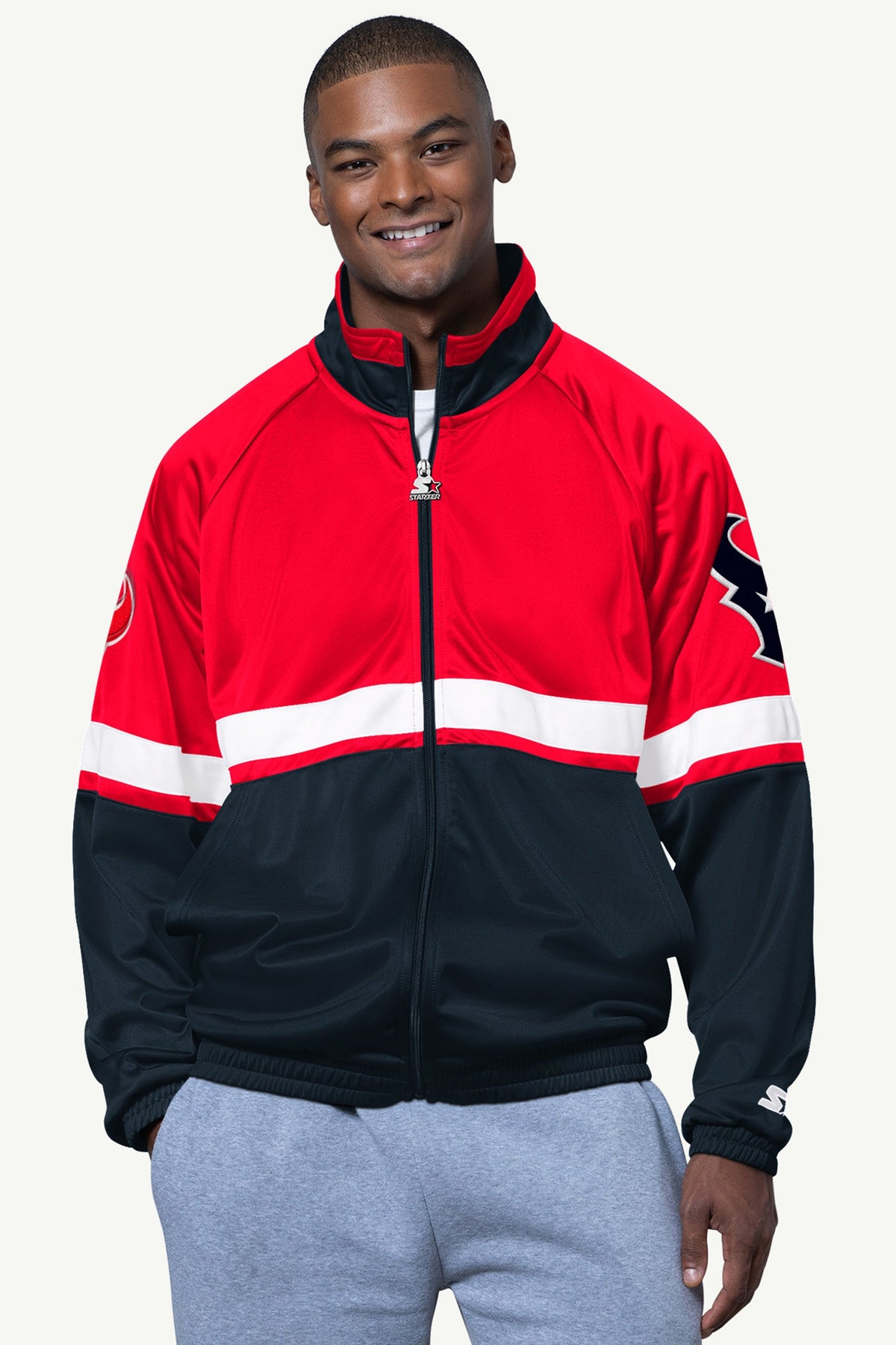 Starter Hot Sale | MENS HOUSTON TEXANS VETERAN TRACK JACKET