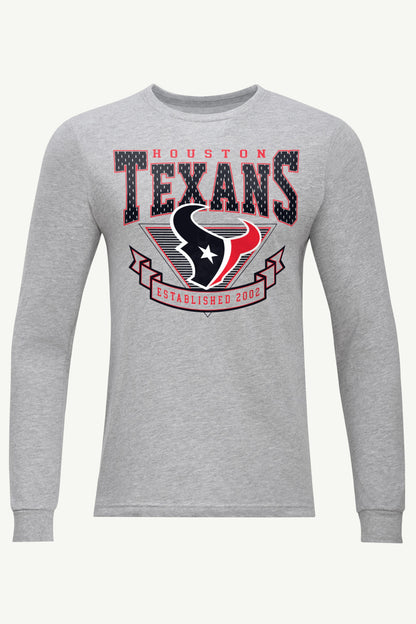 Starter Customer Favorite | MENS HOUSTON TEXANS 80's INSPIRED LONG SLEEVE T SHIRT