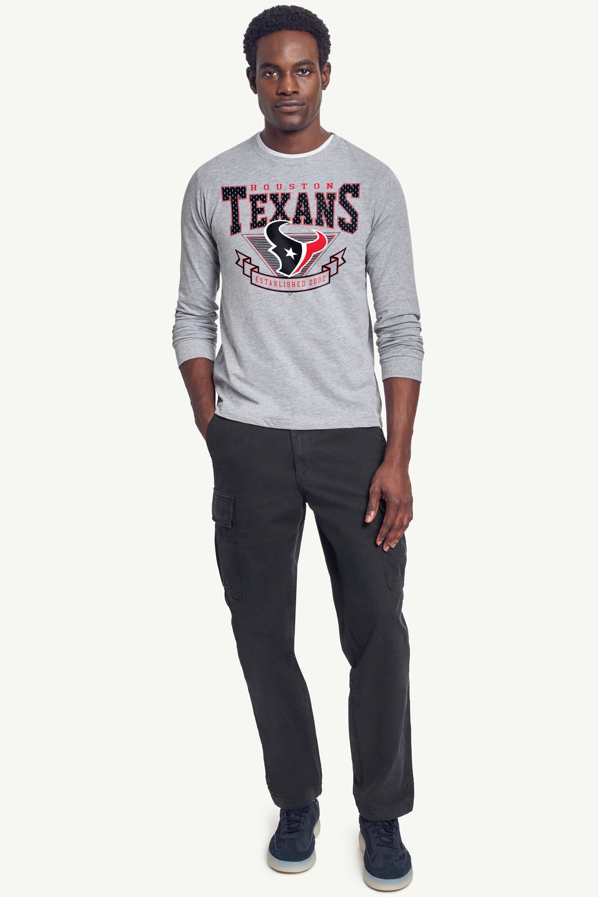 Starter Customer Favorite | MENS HOUSTON TEXANS 80's INSPIRED LONG SLEEVE T SHIRT