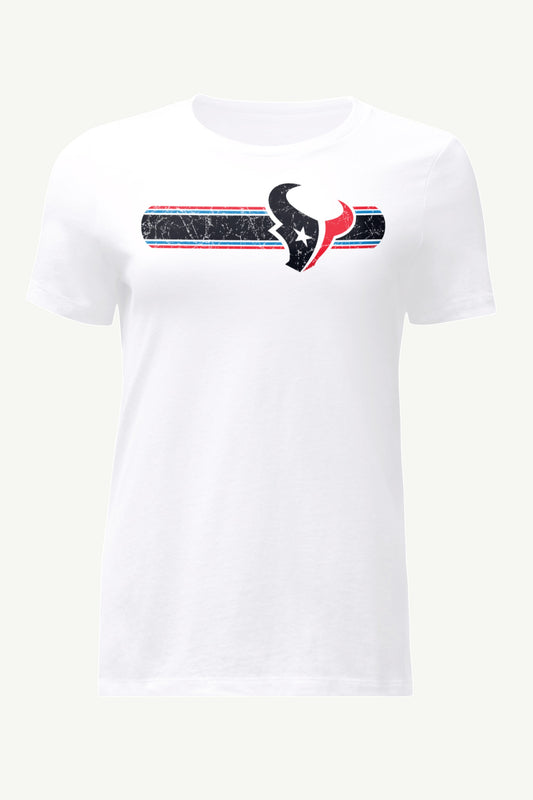Starter Recommended | WOMENS HOUSTON TEXANS STRIPE T SHIRT