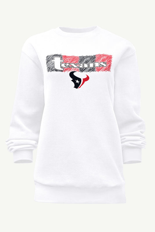 Starter Best Price | WOMENS HOUSTON TEXANS COLOR SHADING SWEATSHIRT