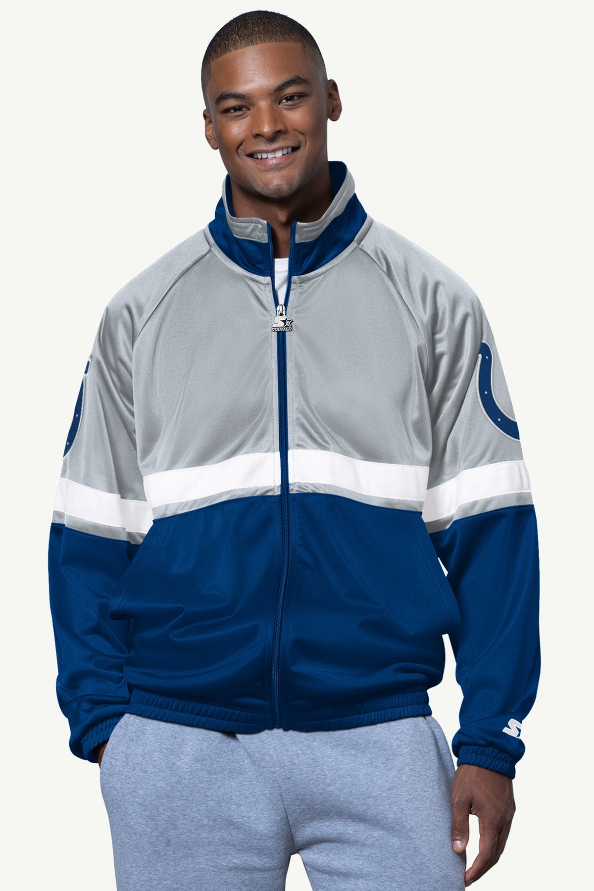 Starter Latest | MENS INDIANAPOLIS COLTS VETERAN TRACK JACKET