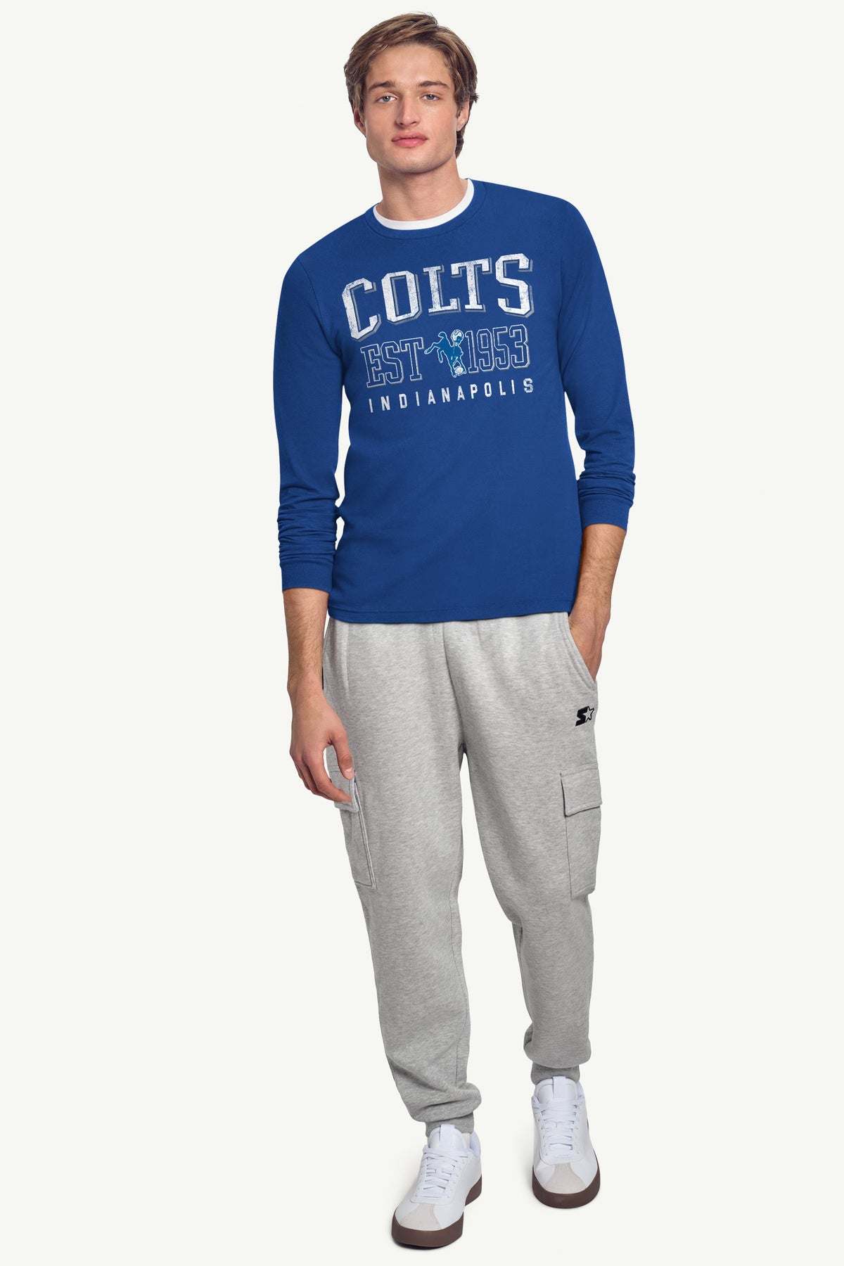 Starter Value | MENS INDIANAPOLIS COLTS RETRO LONG SLEEVE T SHIRT