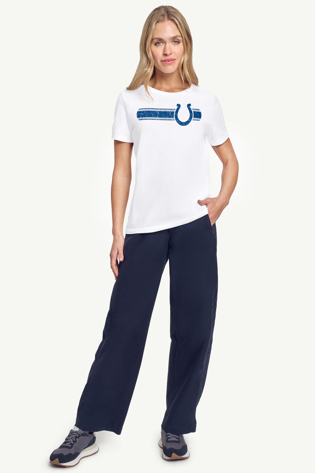 Starter Essential | WOMENS INDIANAPOLIS COLTS STRIPE T SHIRT