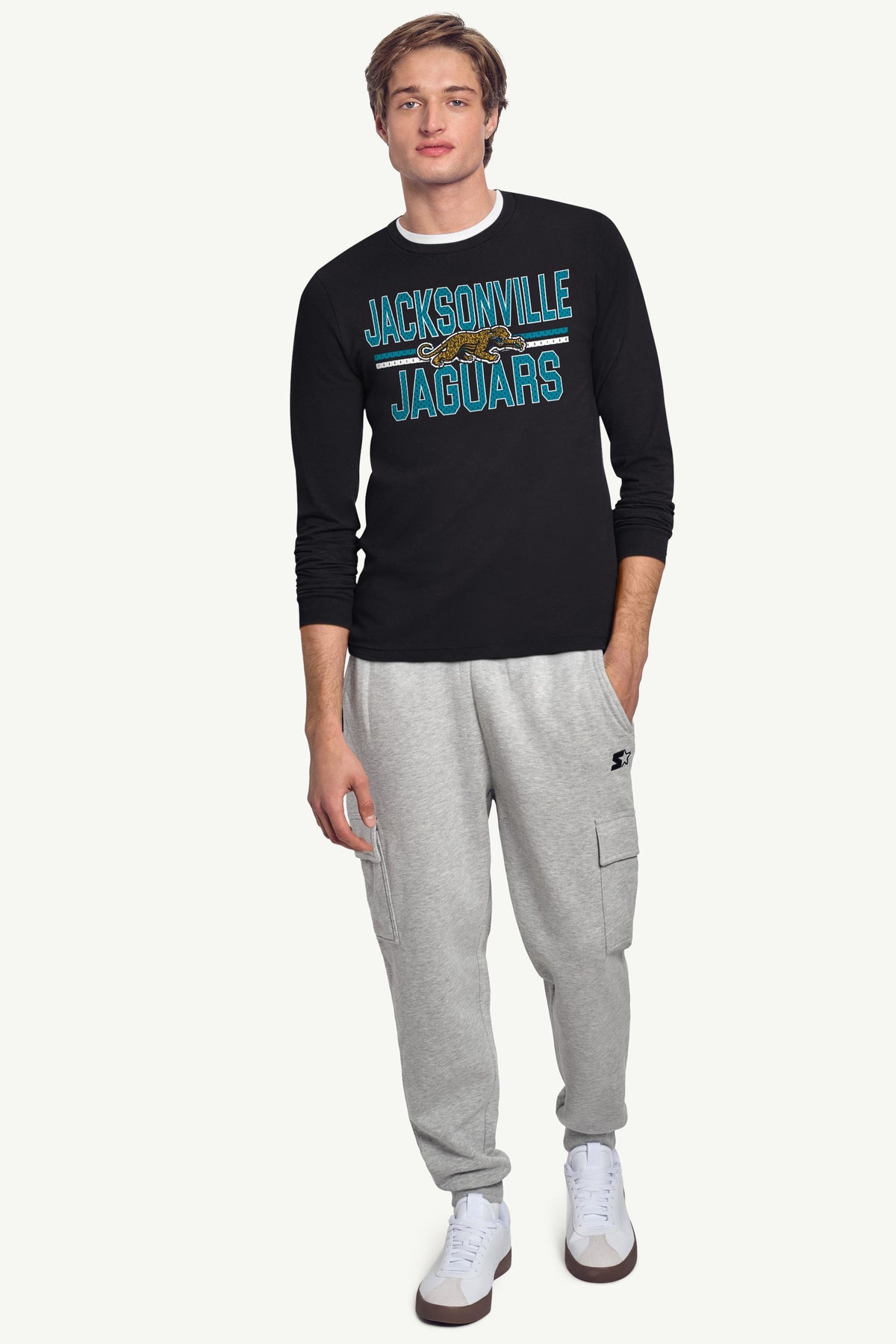 Starter Trusted | MENS JACKSONVILLE JAGUARS MESH LOOK RETRO LONG SLEEVE T SHIRT