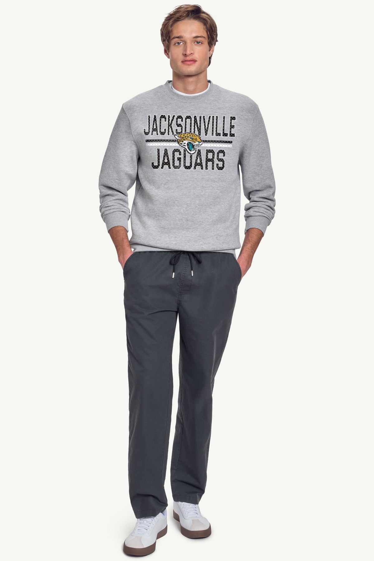 Starter Discount | MENS JACKSONVILLE JAGUARS MESH LOOK SWEATSHIRT