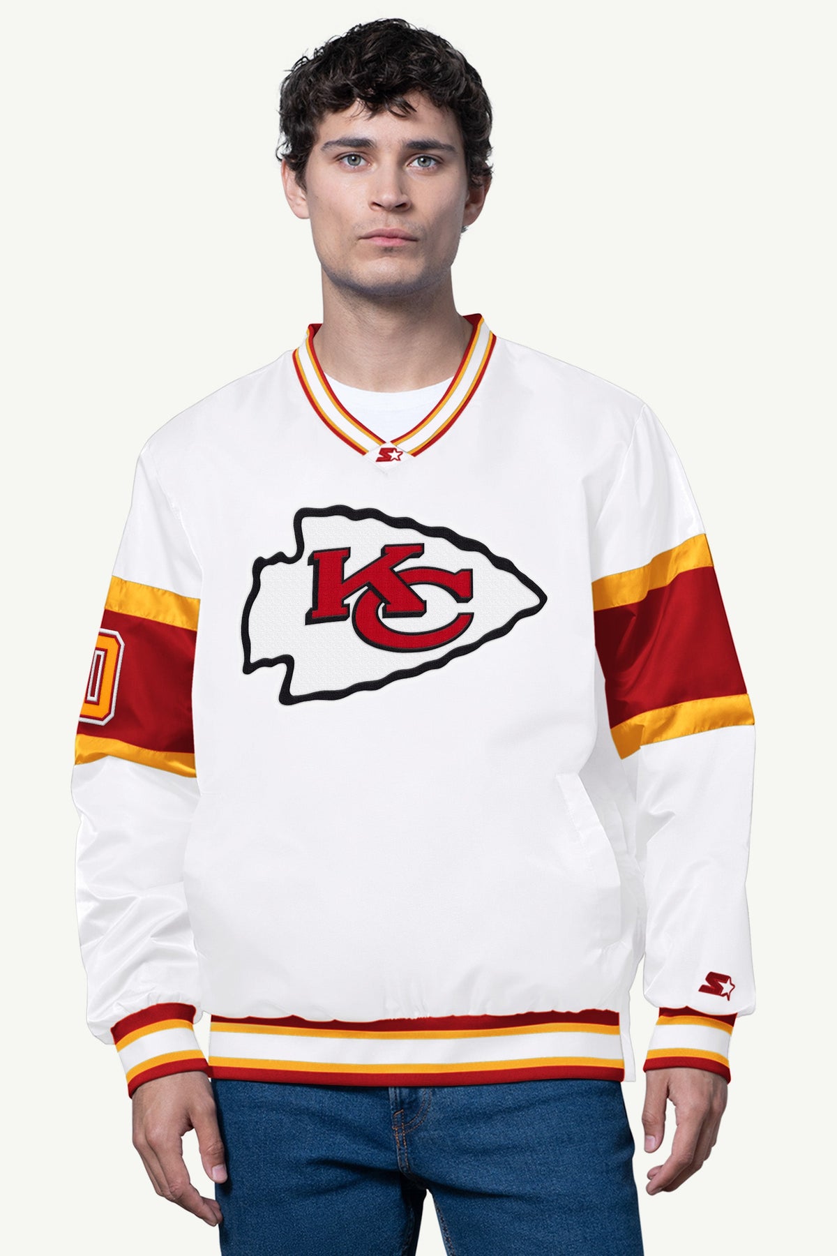 Starter Exclusive | MENS KANSAS CITY CHIEFS SIGNAL COLLAR PULLOVER