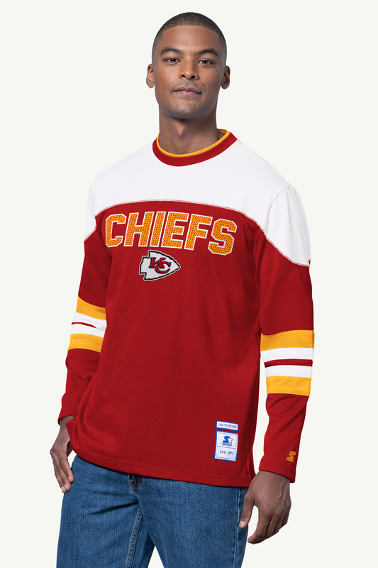 Starter Quality | MENS KANSAS CITY CHIEFS LONG SLEEVE PULLOVER