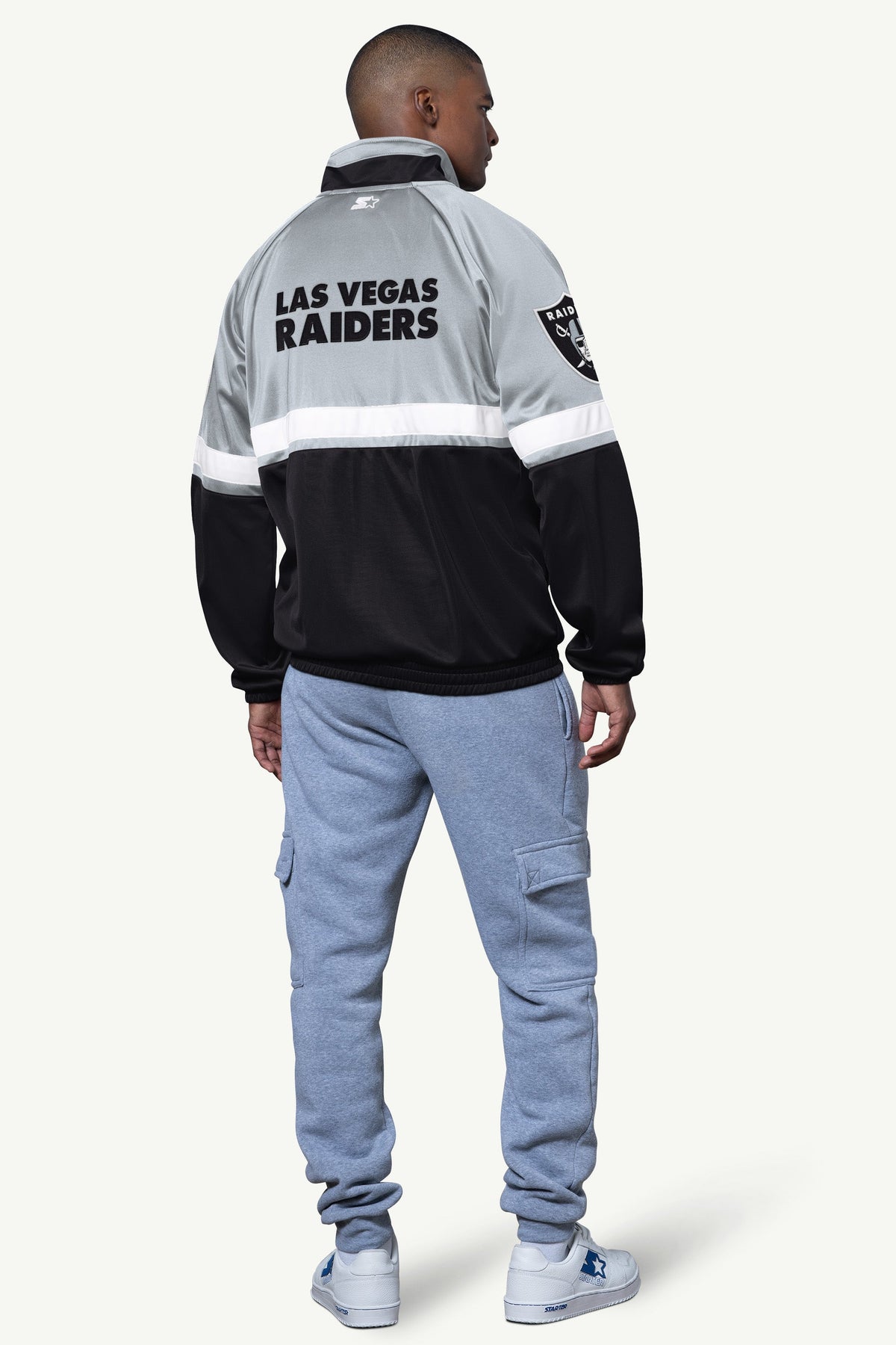 Starter Smart Buy | MENS LAS VEGAS RAIDERS VETERAN TRACK JACKET