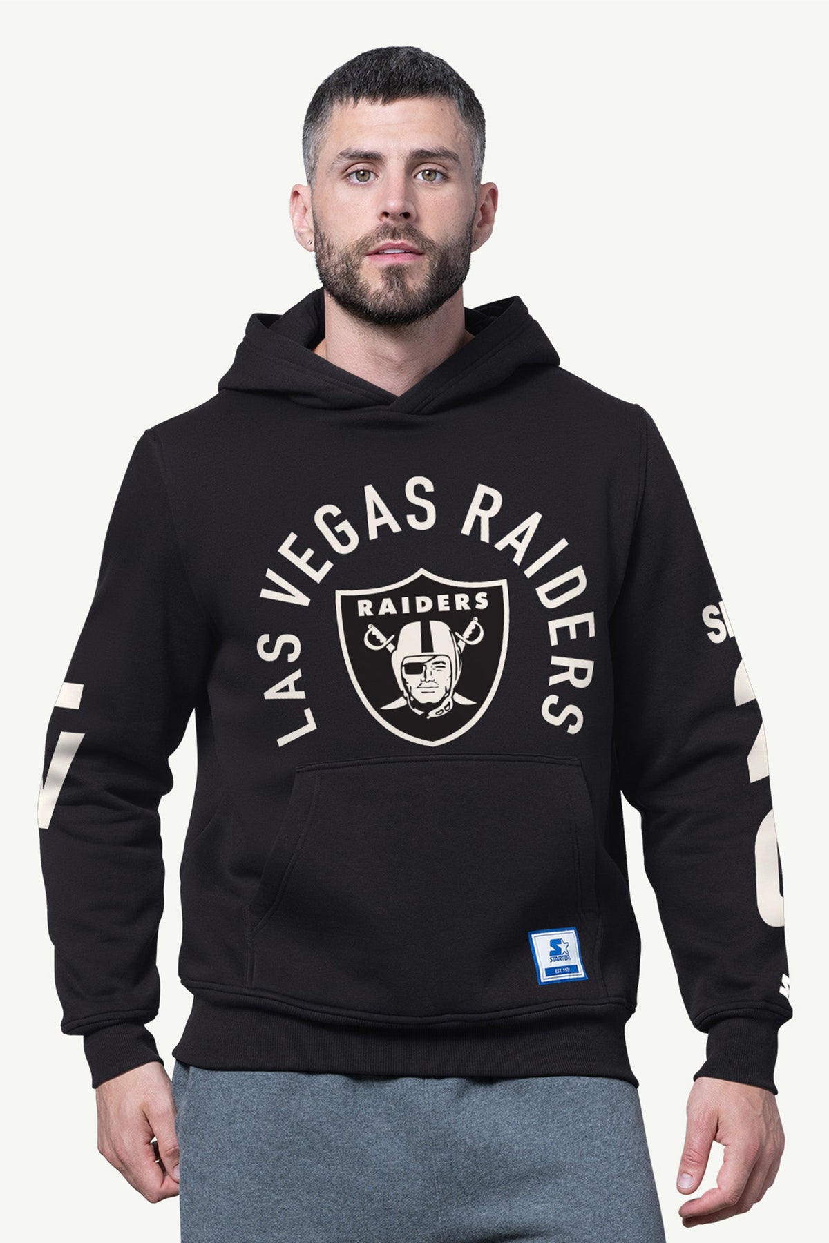 Starter Exclusive | MENS LAS VEGAS RAIDERS HANDOFF FLEECE HOODIE