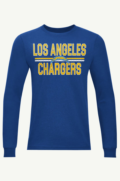 Starter Sale | MENS LOS ANGELES CHARGERS MESH LOOK LONG SLEEVE T SHIRT
