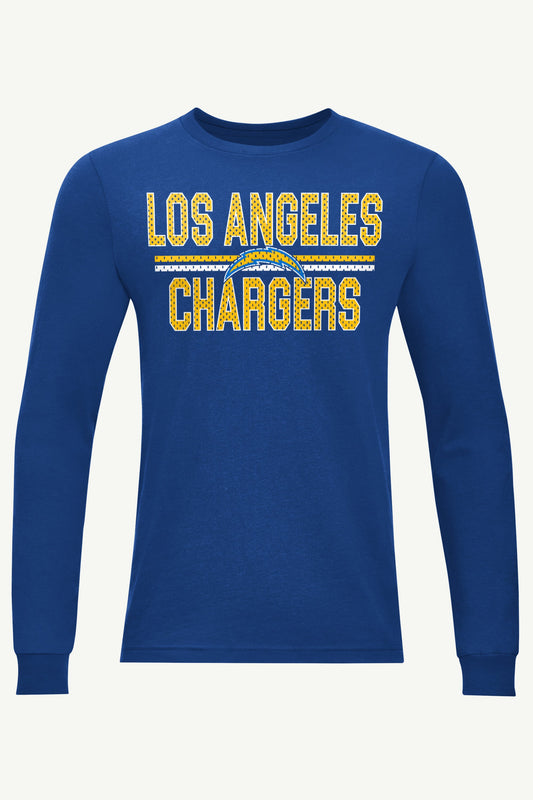 Starter Sale | MENS LOS ANGELES CHARGERS MESH LOOK LONG SLEEVE T SHIRT