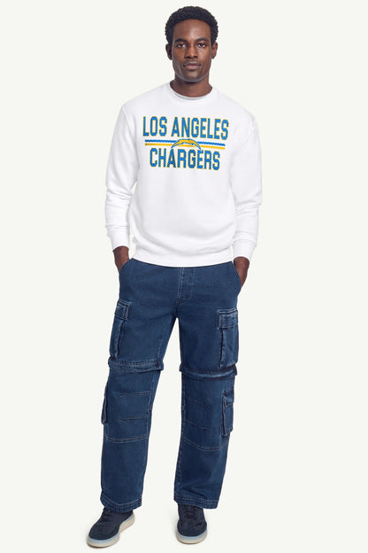 Starter Essential | MENS LOS ANGELES CHARGERS MESH LOOK SWEATSHIRT