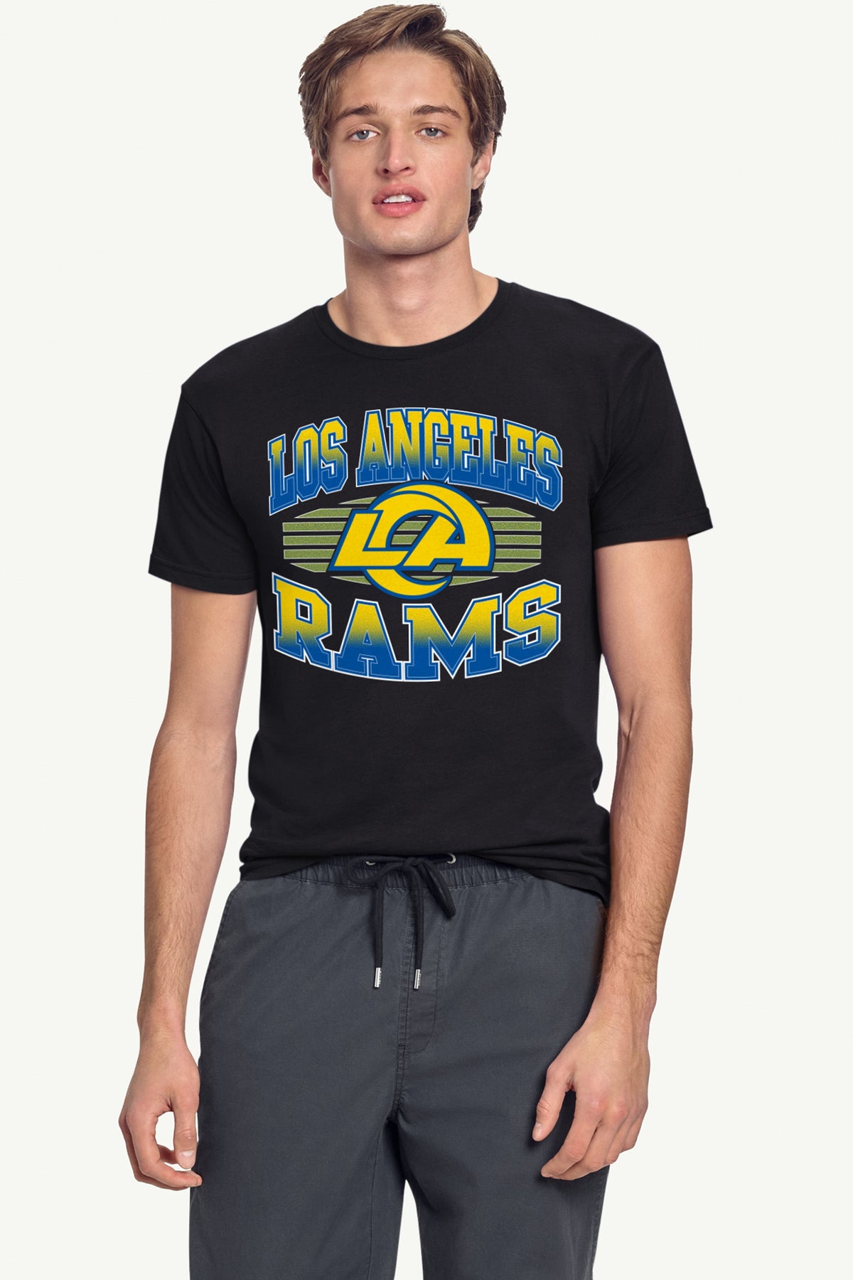 Starter Signature | MENS LOS ANGELES RAMS TEAM GRIT SHORT SLEEVE T SHIRT