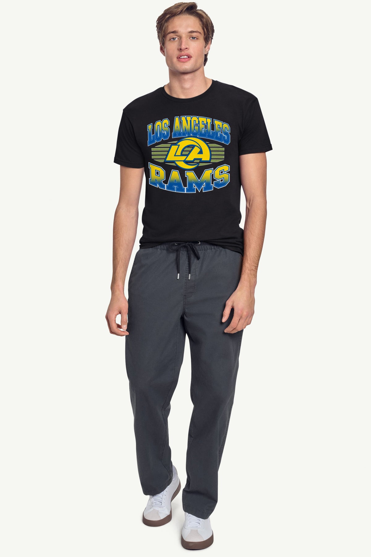 Starter Signature | MENS LOS ANGELES RAMS TEAM GRIT SHORT SLEEVE T SHIRT