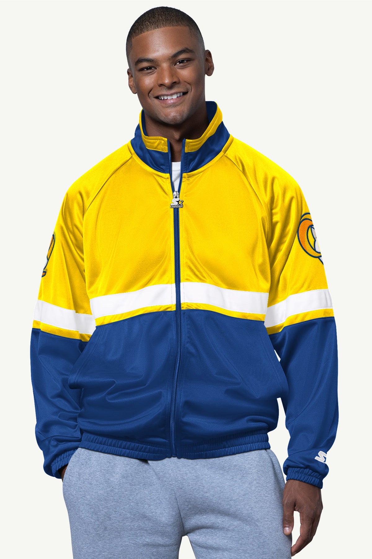 Starter Everyday | MENS LOS ANGELES RAMS VETERAN TRACK JACKET