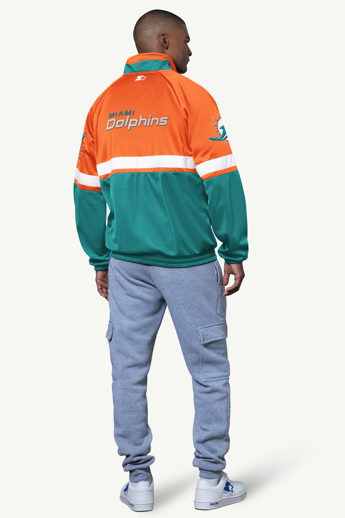 Starter Smart Buy | MENS MIAMI DOLPHINS VETERAN TRACK JACKET