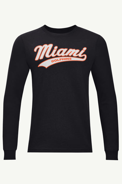 Starter Best Seller | MENS MIAMI DOLPHINS TAILSWEEP LONG SLEEVE T SHIRT