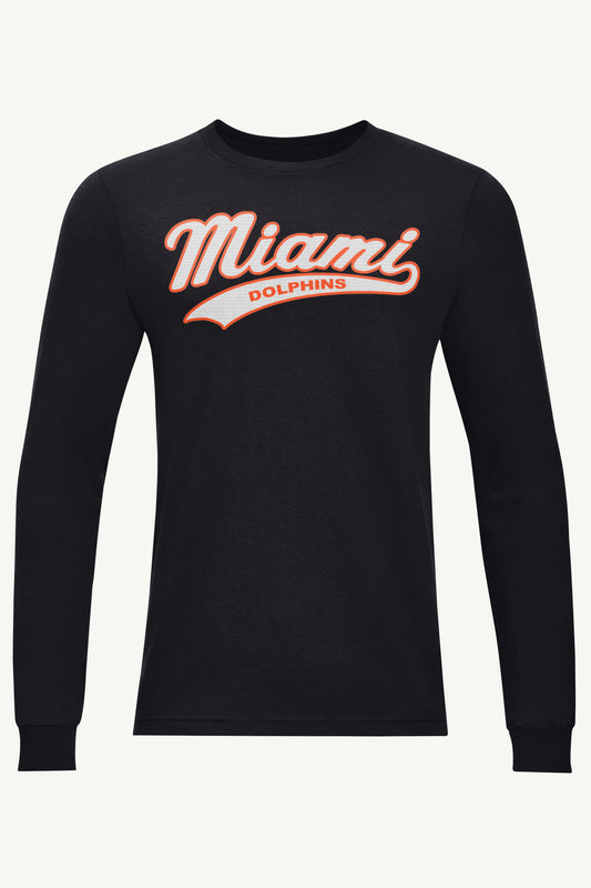 Starter Best Seller | MENS MIAMI DOLPHINS TAILSWEEP LONG SLEEVE T SHIRT