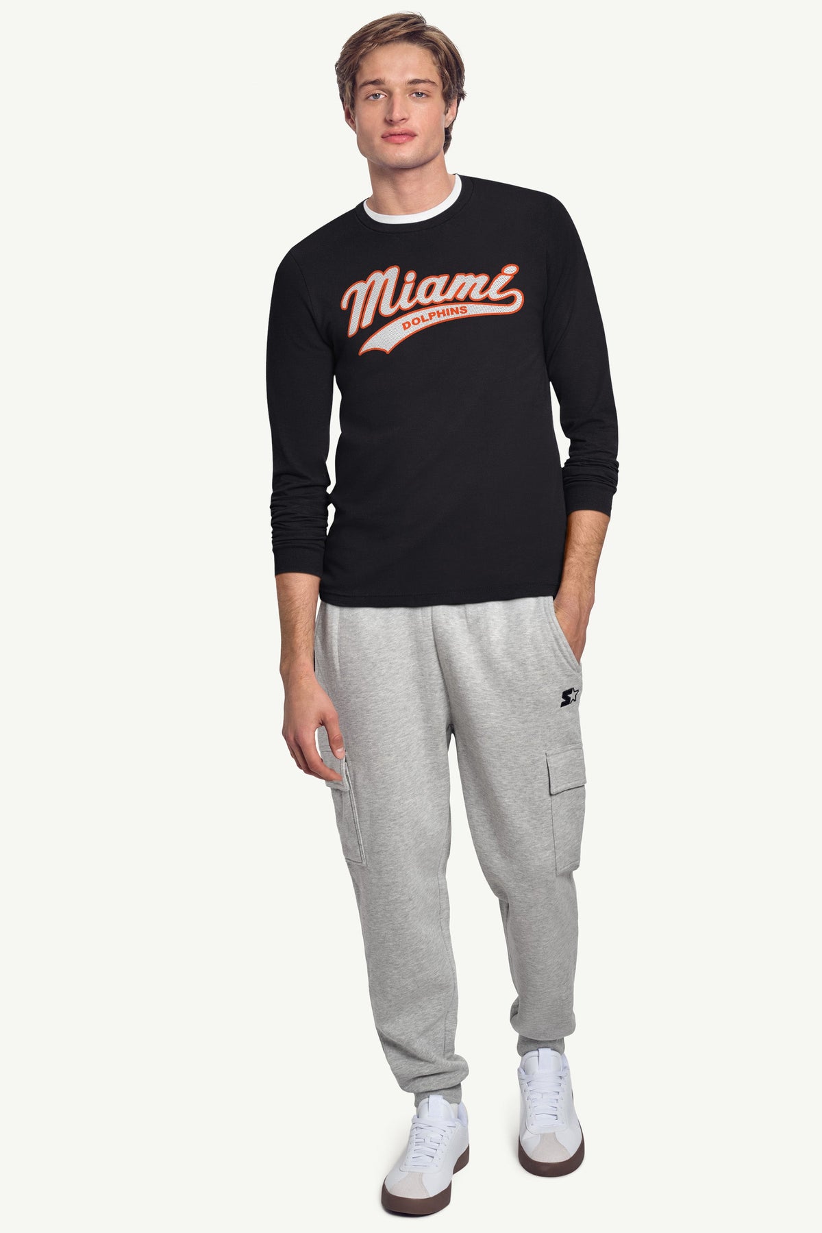 Starter Best Seller | MENS MIAMI DOLPHINS TAILSWEEP LONG SLEEVE T SHIRT