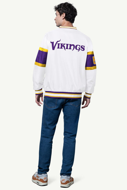 Starter New | MENS MINNESOTA VIKINGS SIGNAL COLLAR PULLOVER